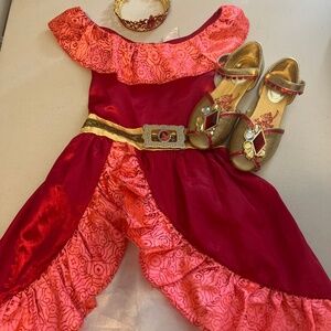 Princess dress and accessories , shoes sets